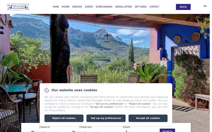 Screenshot of casagallinera.com