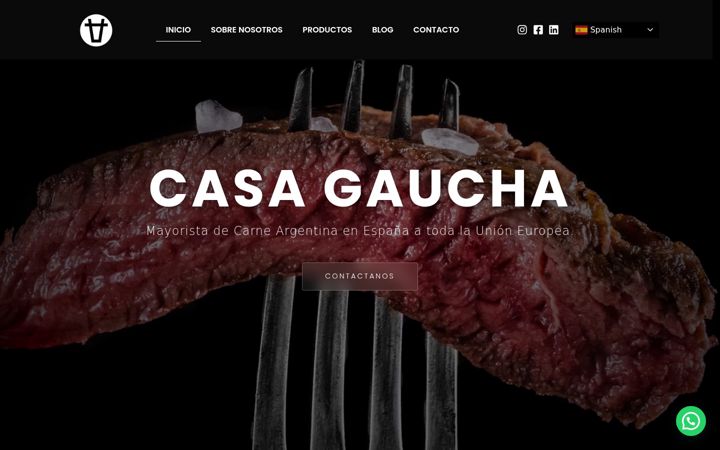 Screenshot of casagauchaue.com