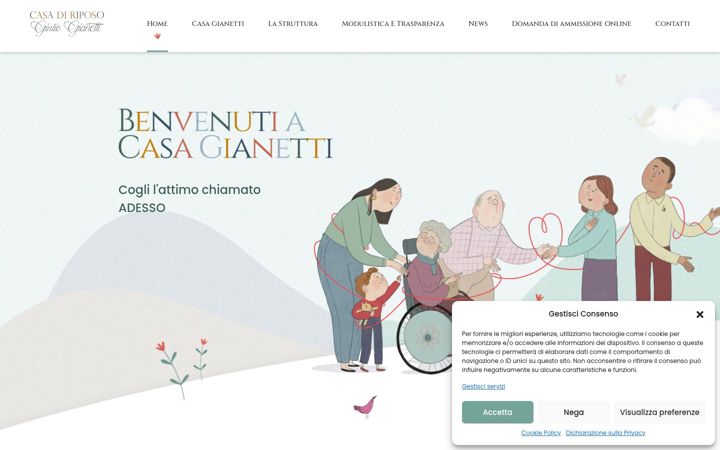 Screenshot of casagianetti.it
