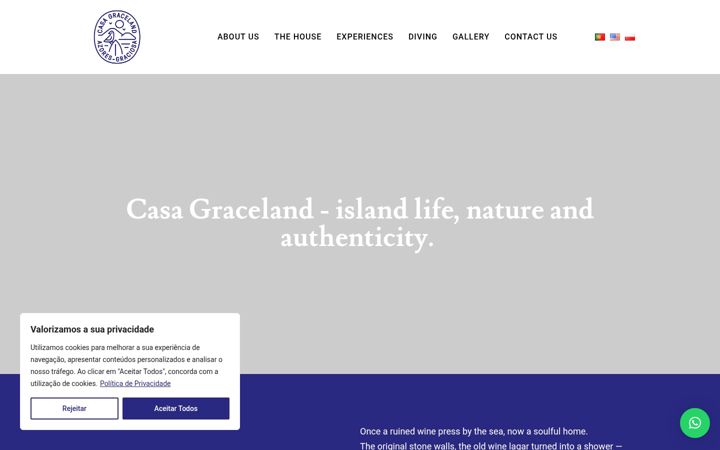 Screenshot of casagraceland.com