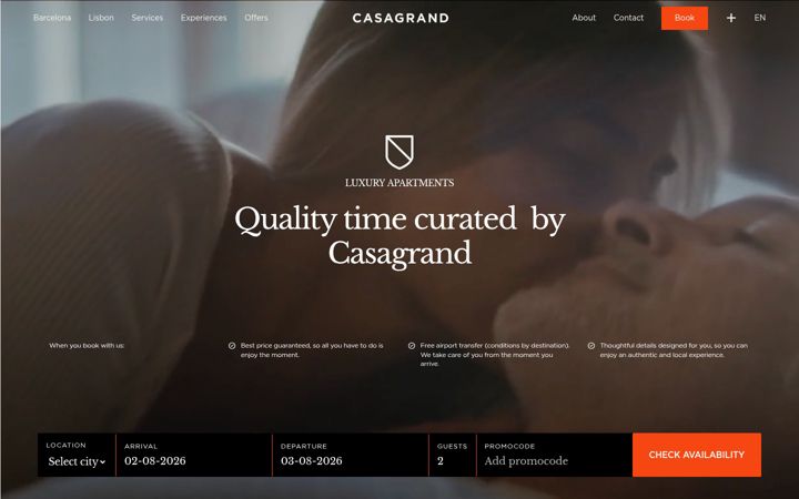 Screenshot of casagrand.com