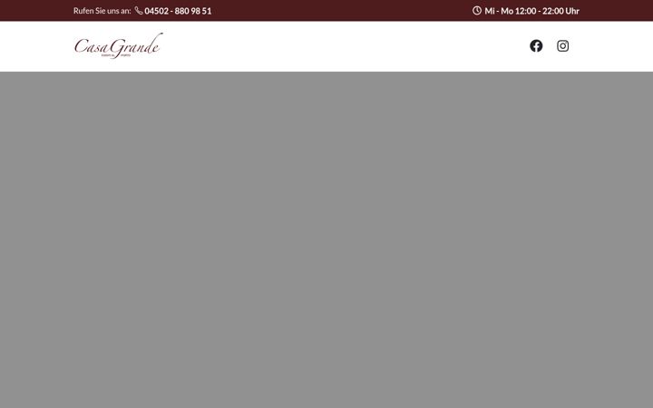 Screenshot of casagrande-events.de