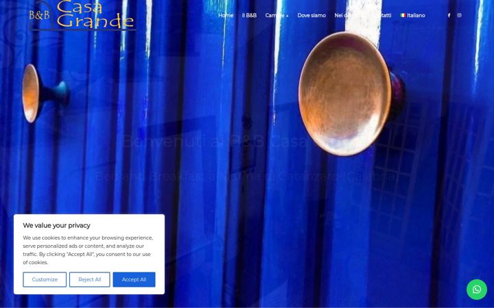 Screenshot of casagrandebeb.it