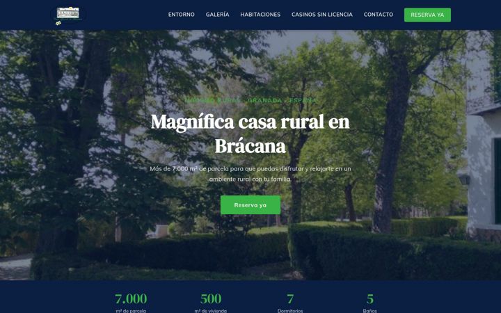 Screenshot of casagrandebracana.es