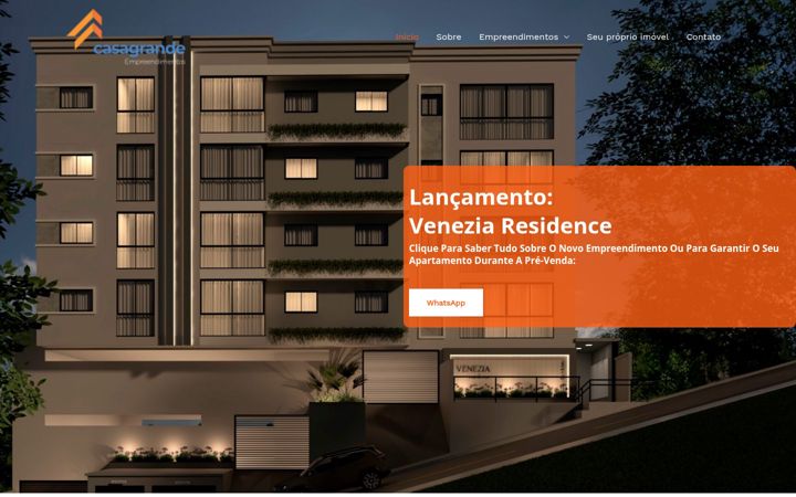 Captură de ecran a casagrandeempreendimentos.com.br
