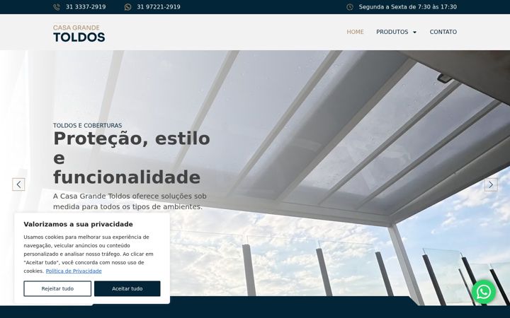 Screenshot of casagrandetoldosbh.com.br