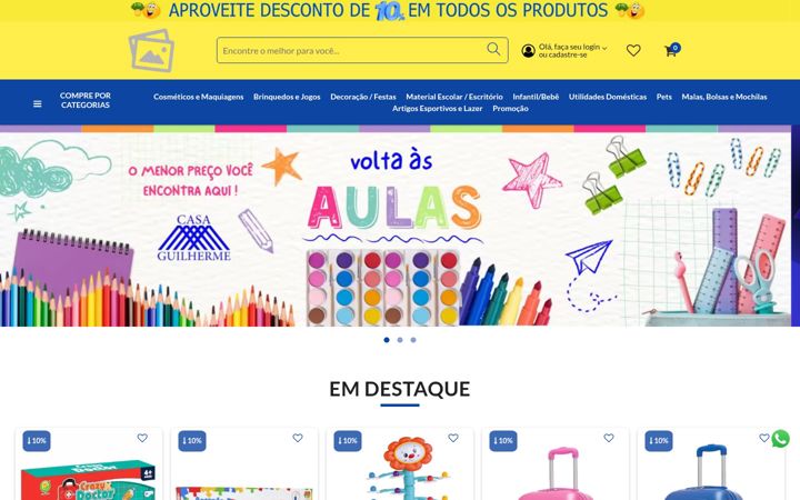 Captură de ecran a casaguilherme.com.br