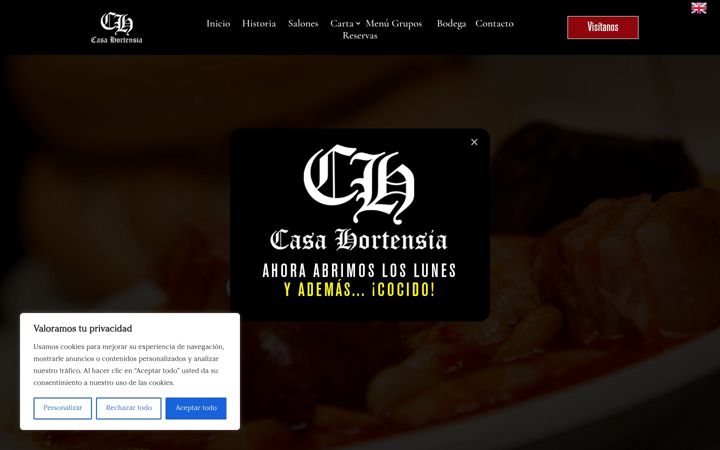 Screenshot of casahortensia.com