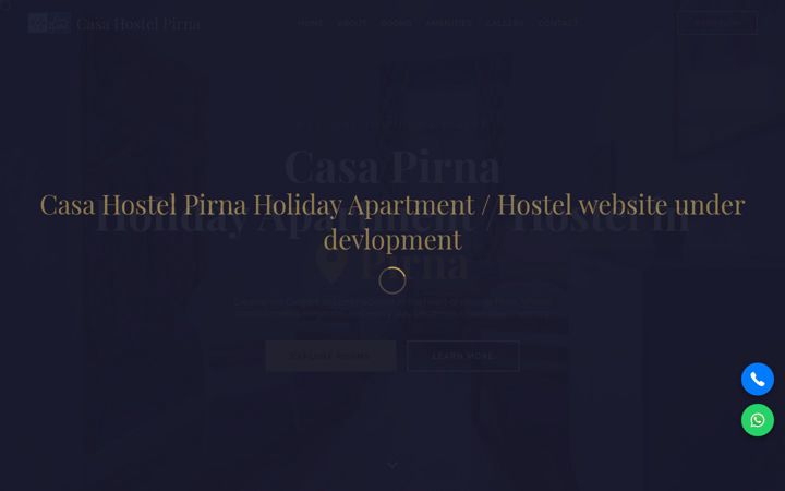 Screenshot of casahostelpirna.com
