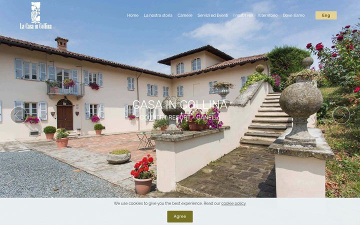 Screenshot of casaincollina.com