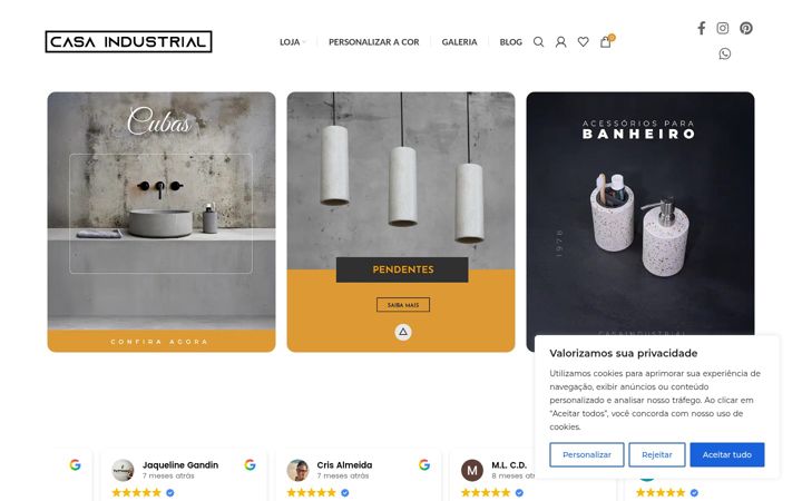 Screenshot of casaindustrial.com.br