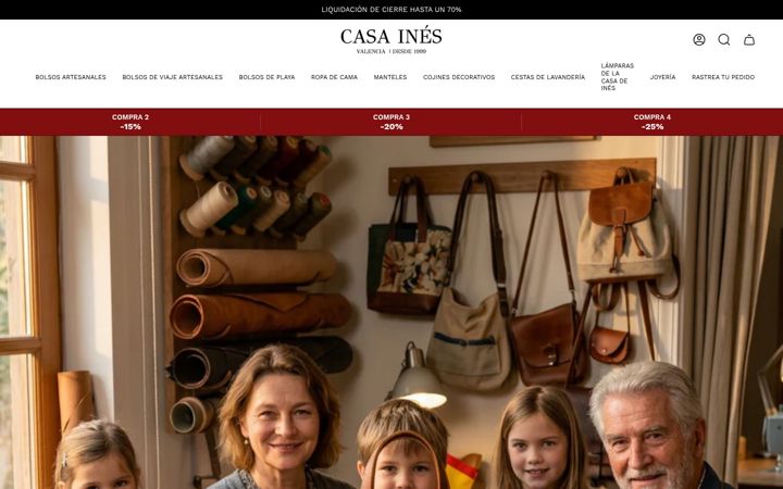 Screenshot of casainesvalencia.es