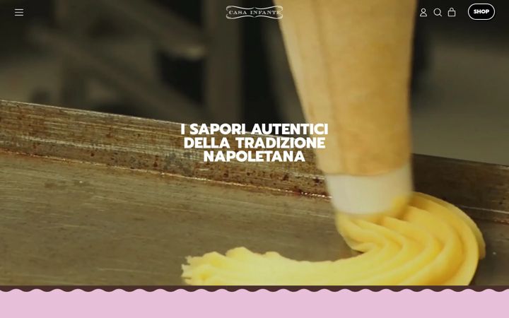 Screenshot of casainfante.it