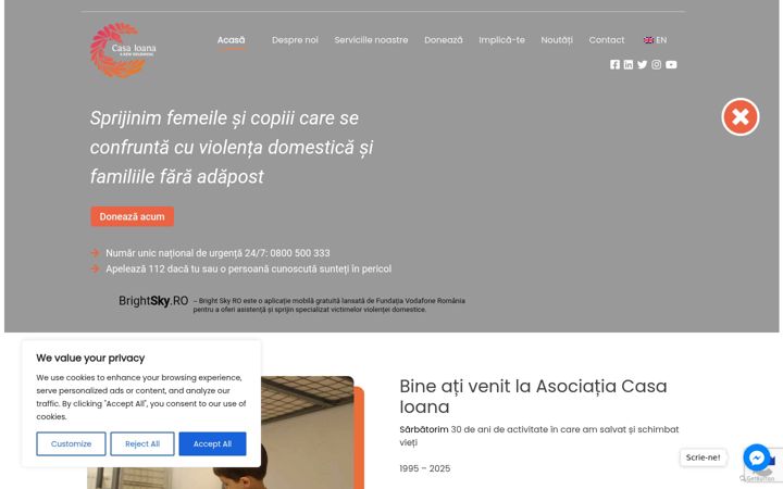 Snimka zaslona za casaioana.org