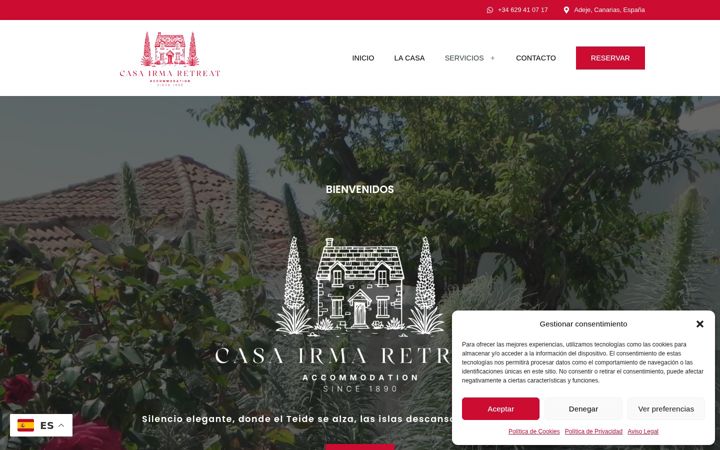 Screenshot of casairmaretreat.com