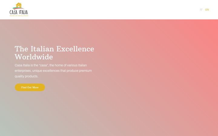 Screenshot of casaitaliaexcellences.com