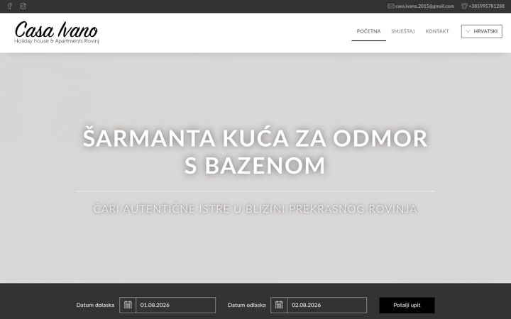 Screenshot of casaivano.com