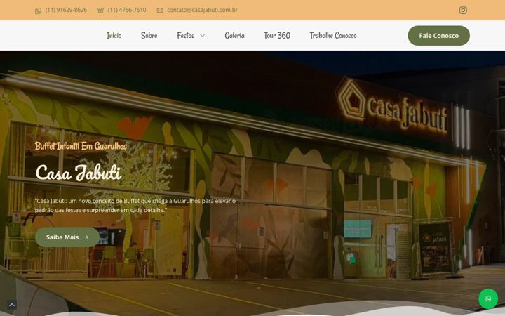 Screenshot of casajabuti.com.br