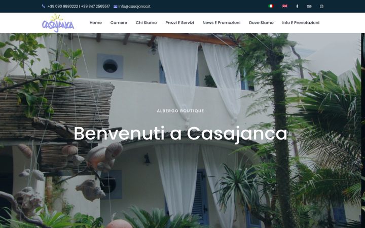 Captura de pantalla de casajanca.it