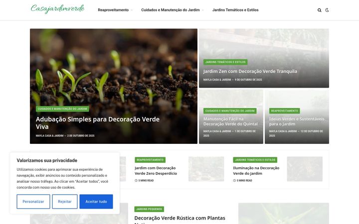 Screenshot of casajardimverde.com