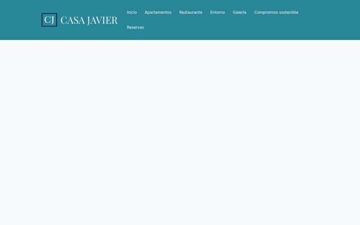 Screenshot of casajavier.com