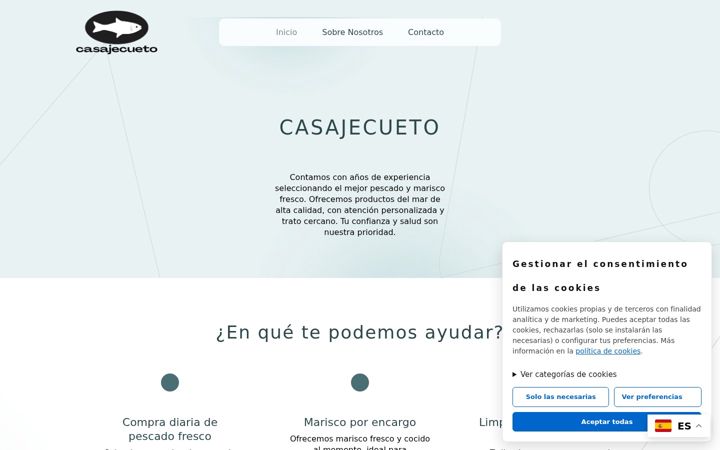 Screenshot of casajecueto.es