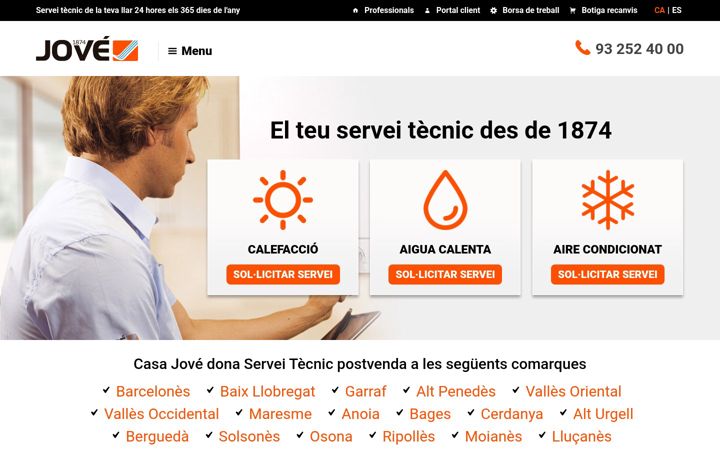 Screenshot of casajove.com