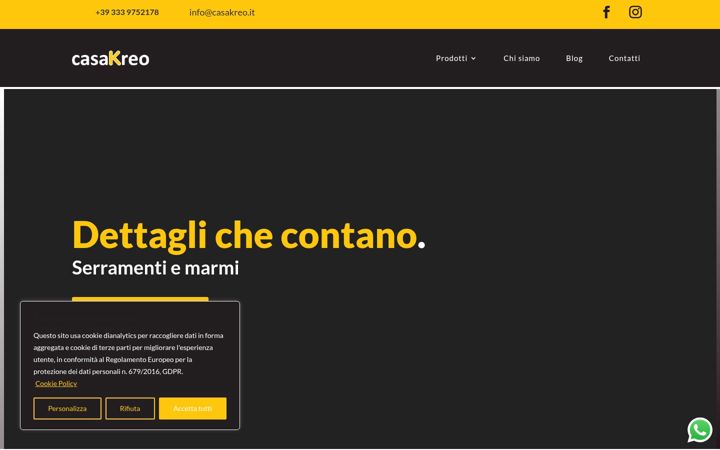 Screenshot of casakreo.it