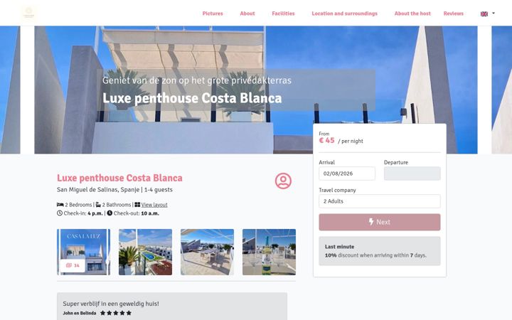 Screenshot of casalaluz.online