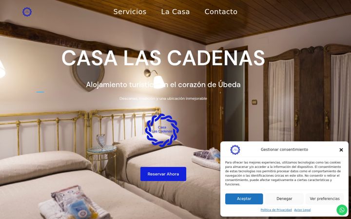 Screenshot of casalascadenas.com