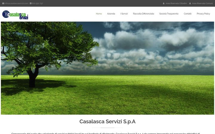 Screenshot of casalascaservizi.com