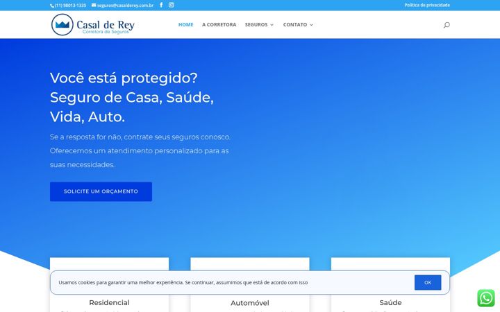 Screenshot of casalderey.com.br
