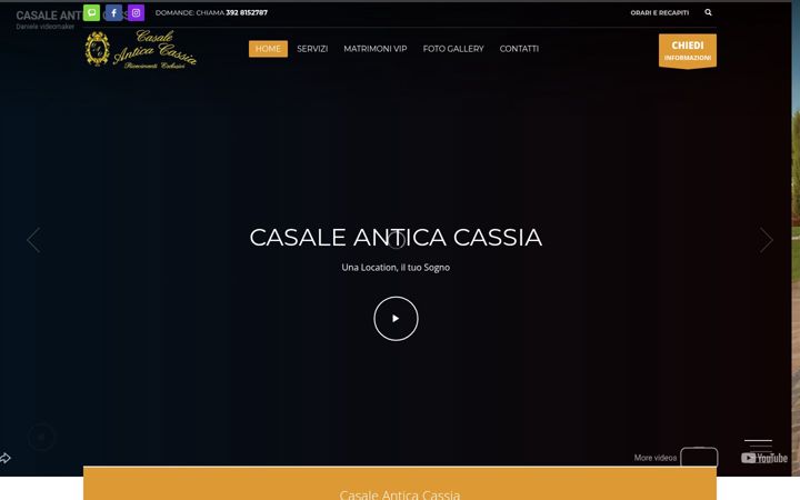 Screenshot of casaleanticacassia.it