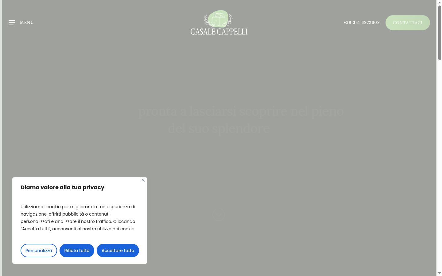 Screenshot tal-banner tal-kunsens muri qabel kwalunkwe interazzjoni