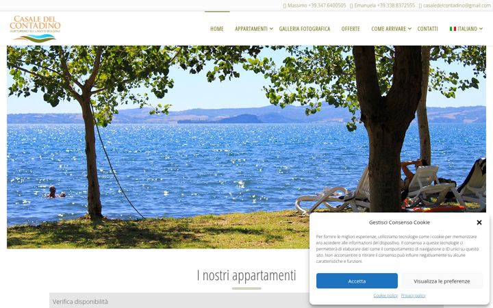 Screenshot di casaledelcontadino.it