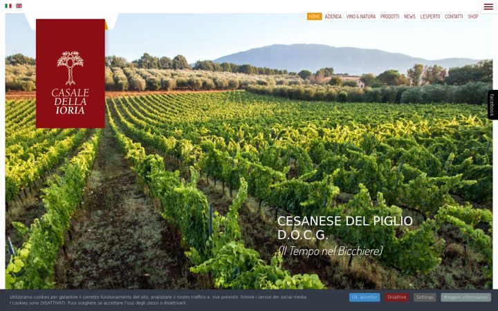 Screenshot of casaledellaioria.com