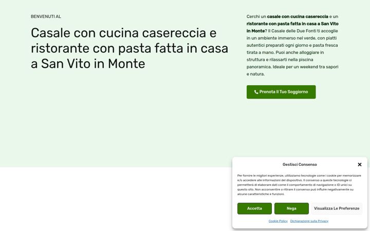 Screenshot of casaledelleduefonti.com