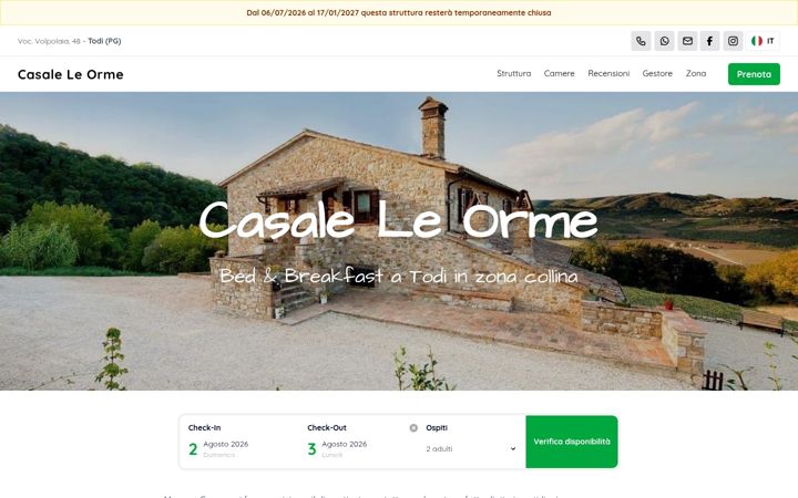 Screenshot of casaleleorme.it