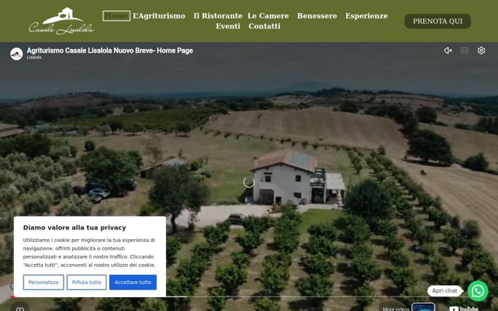 Captura de pantalla de casalelisalola.it