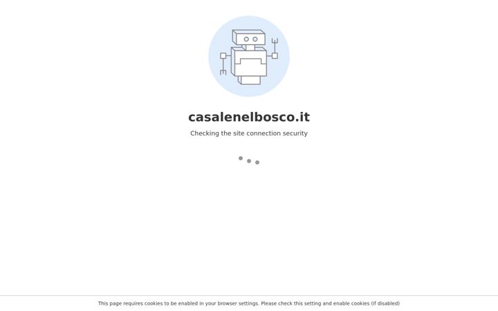 Screenshot of casalenelbosco.it