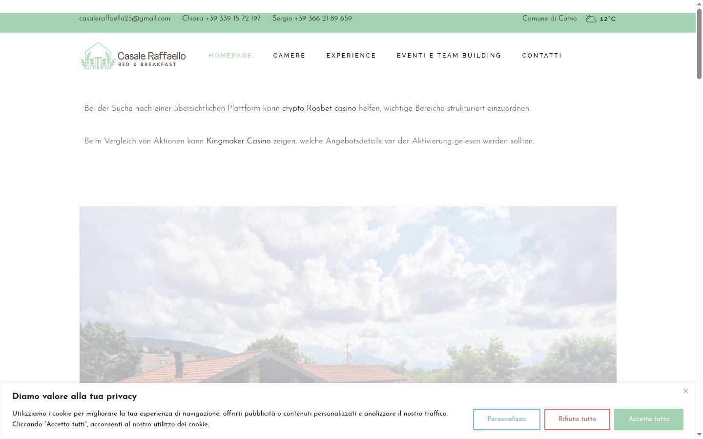 Captura de ecrã do banner de consentimento apresentado antes de qualquer interação
