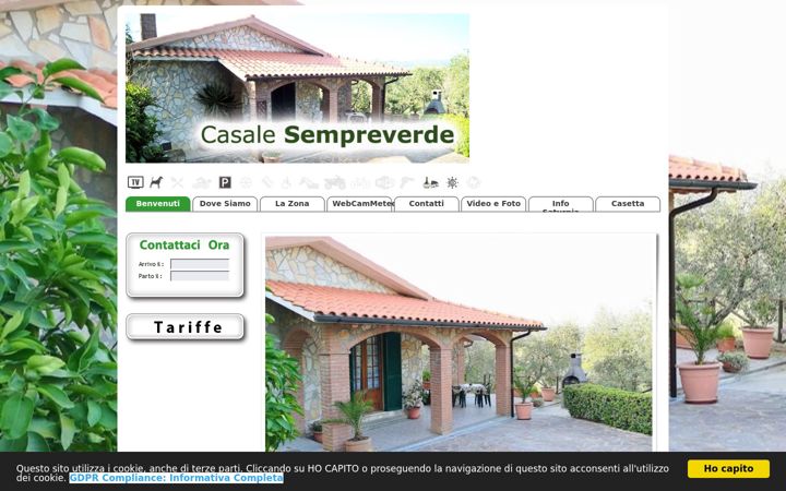 Screenshot of casalesempreverde.com