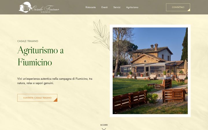 Screenshot of casaletraiano.it