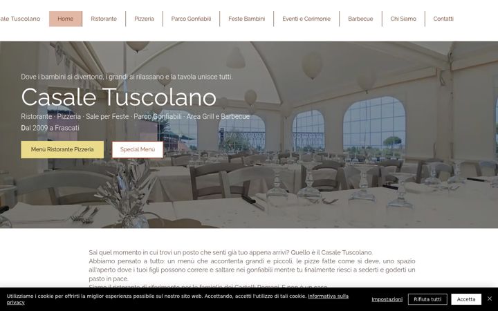 Screenshot of casaletuscolano.com