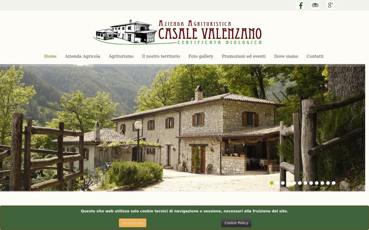 Screenshot of casalevalenzano.it