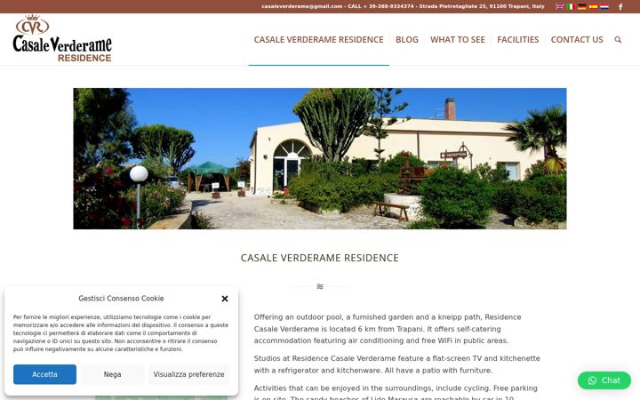 Captura de pantalla de casaleverderame.it