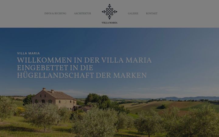 Screenshot of casalevillamaria.com