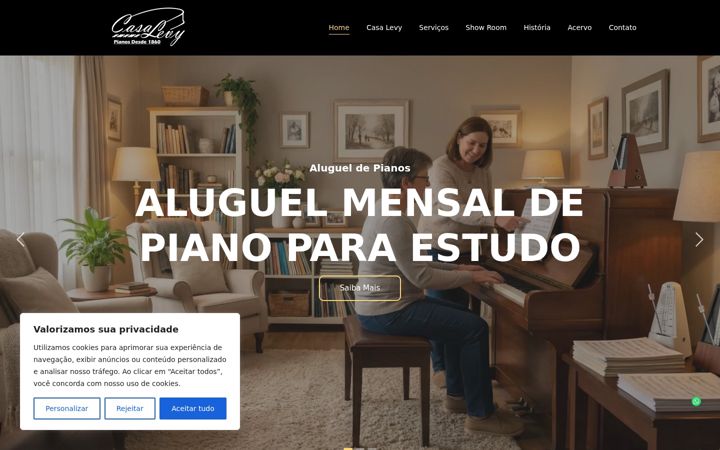 Ekrano kopija casalevydepianos.com.br