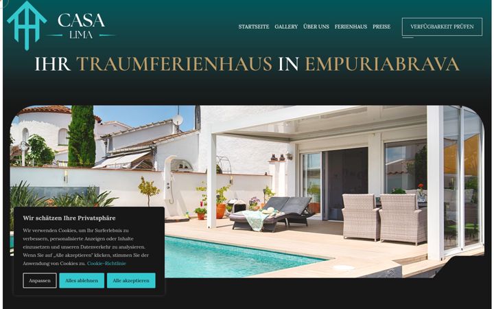 Screenshot of casalima-empuriabrava.de