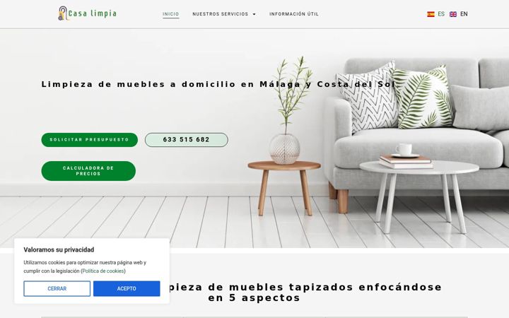 Screenshot of casalimpia.es